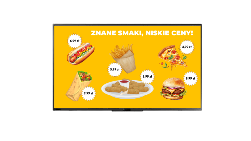 Wizualizacja menu board